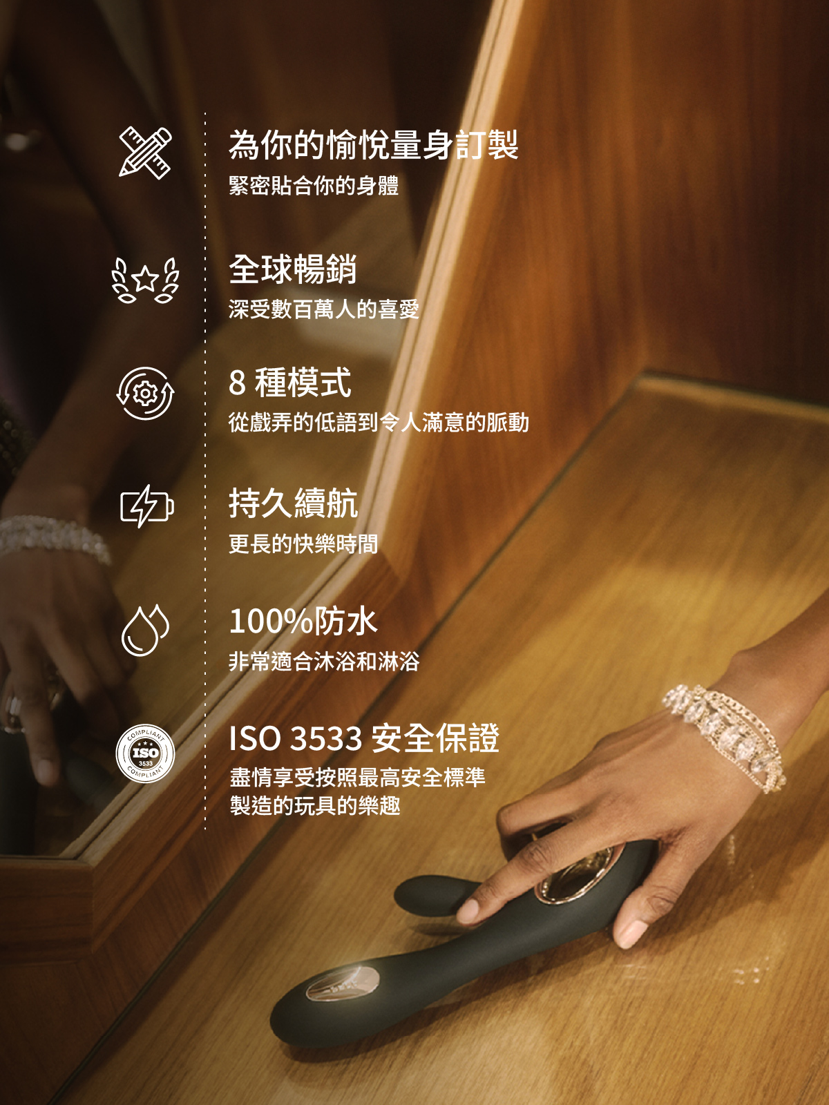 LELO SORAYA Wave,LELO,瑞典 LELO,情趣用品,情趣玩具,兔耳按摩棒,陰蒂按摩器,陰蒂震動器,G點按摩棒,G點震動器,陰蒂按摩棒,高潮按摩棒