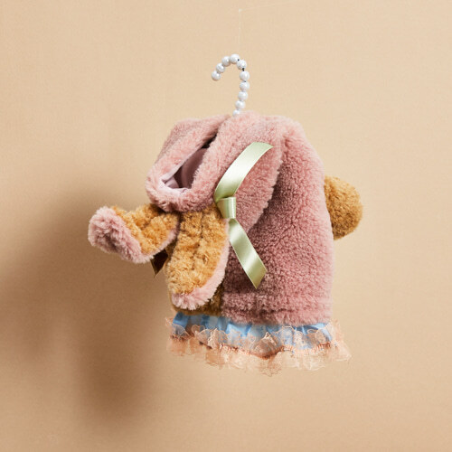 Louisdog 邦尼兔兔連帽夾克/嫣紅