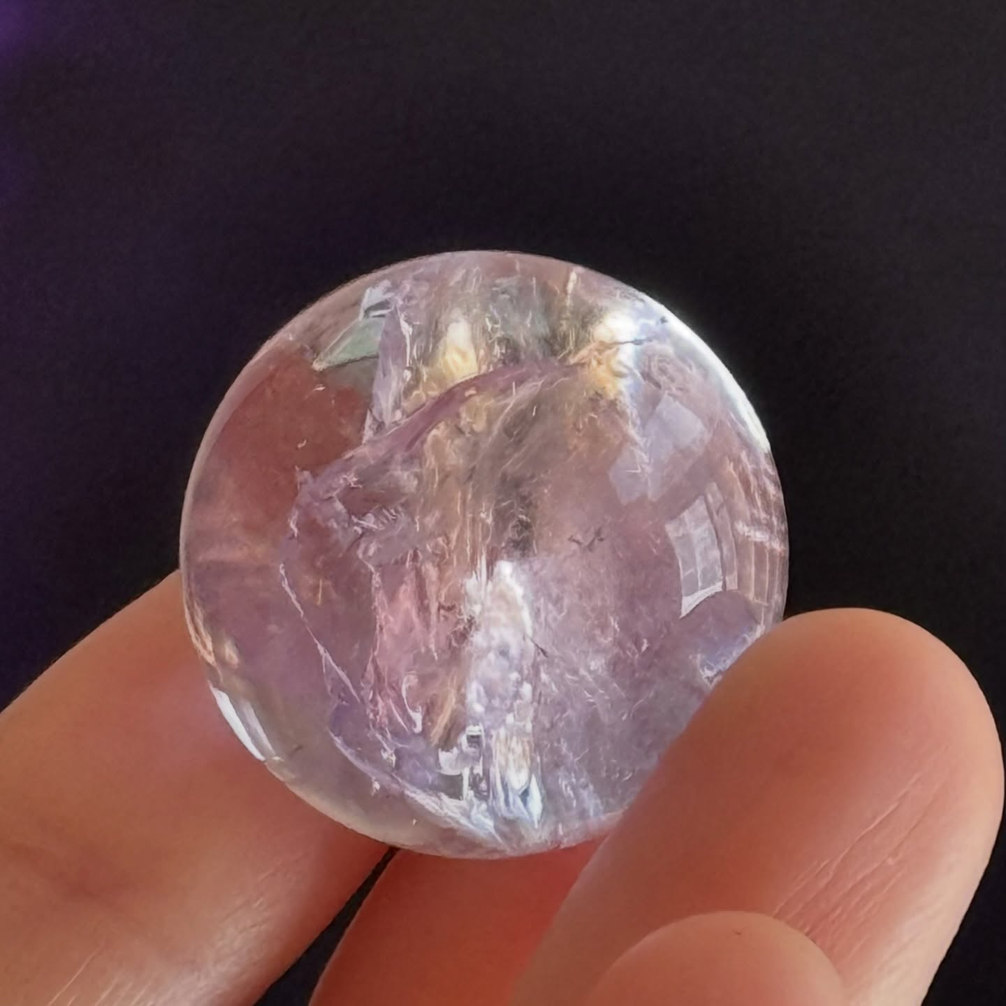 [原石] 紫水晶 爆彩 水晶球