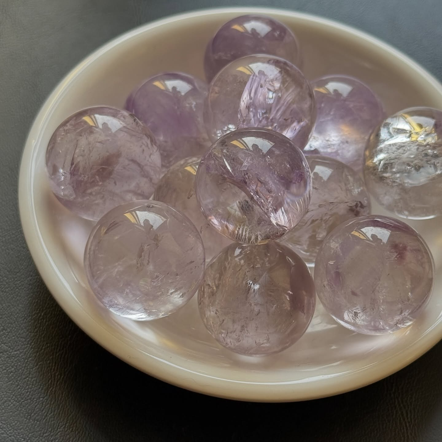 [原石] 紫水晶 爆彩 水晶球