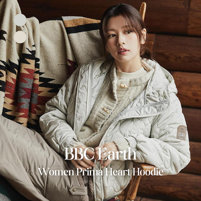 【代購】BBC Earth W 프리마하트 후디 女款 Prima Heart 保暖連帽外套 – 輕暖柔軟・百搭休閒