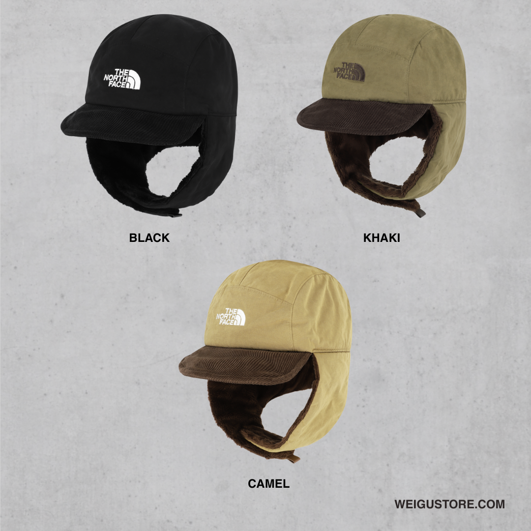 【現貨】The North Face WAXED COTTON EARMUFF CAP 保暖棉 絨毛耳罩帽 NE3CR58