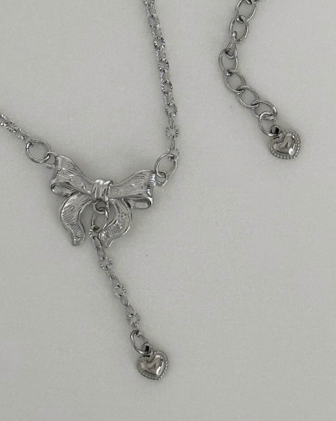 韓國Ofuse Lace Ribbon Necklace 蝴蝶結 綁帶 項鍊