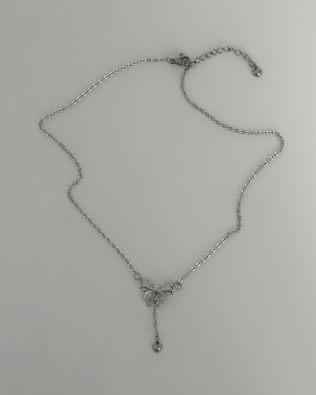 韓國Ofuse Lace Ribbon Necklace 蝴蝶結 綁帶 項鍊