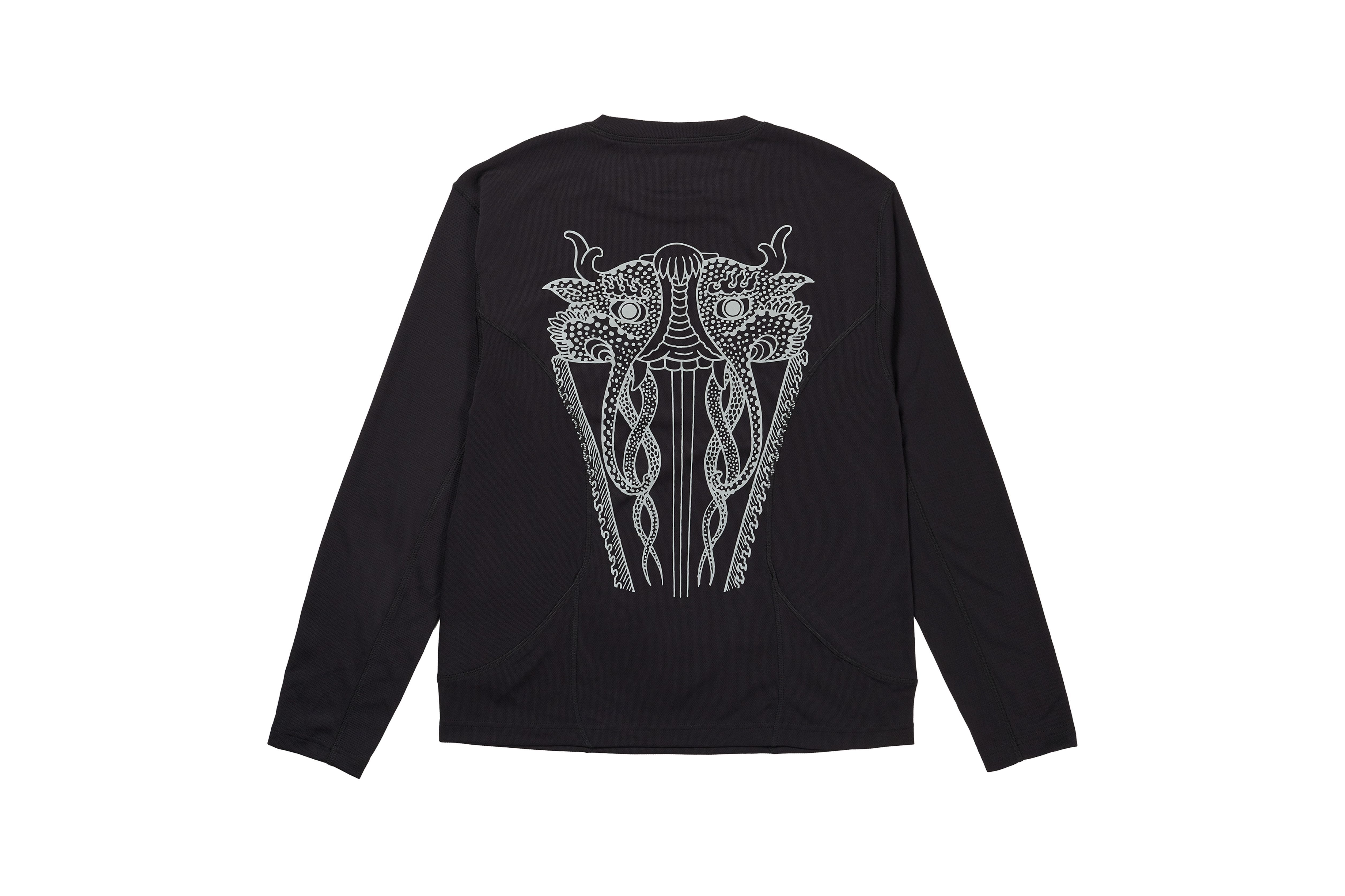 THE TRILOGY TAPES "TTT 3M WINTER LONGSLEEVE RUNNING TOP" (BALCK)