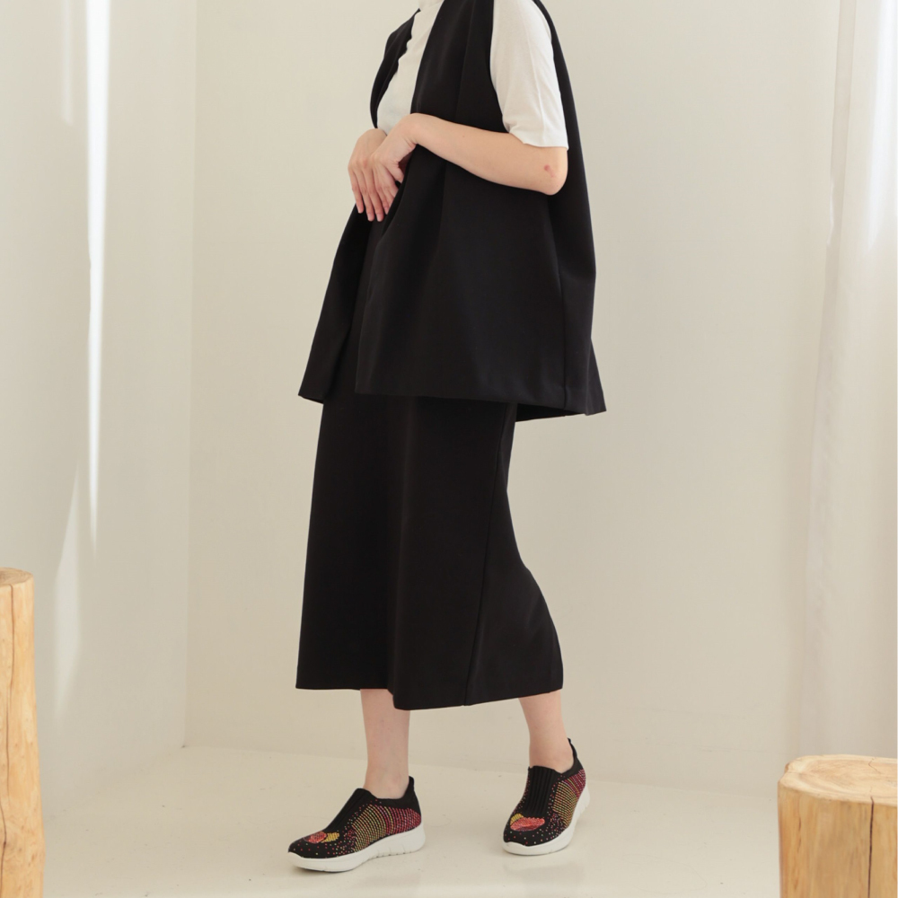 簡約百搭編織鞋 - 五彩