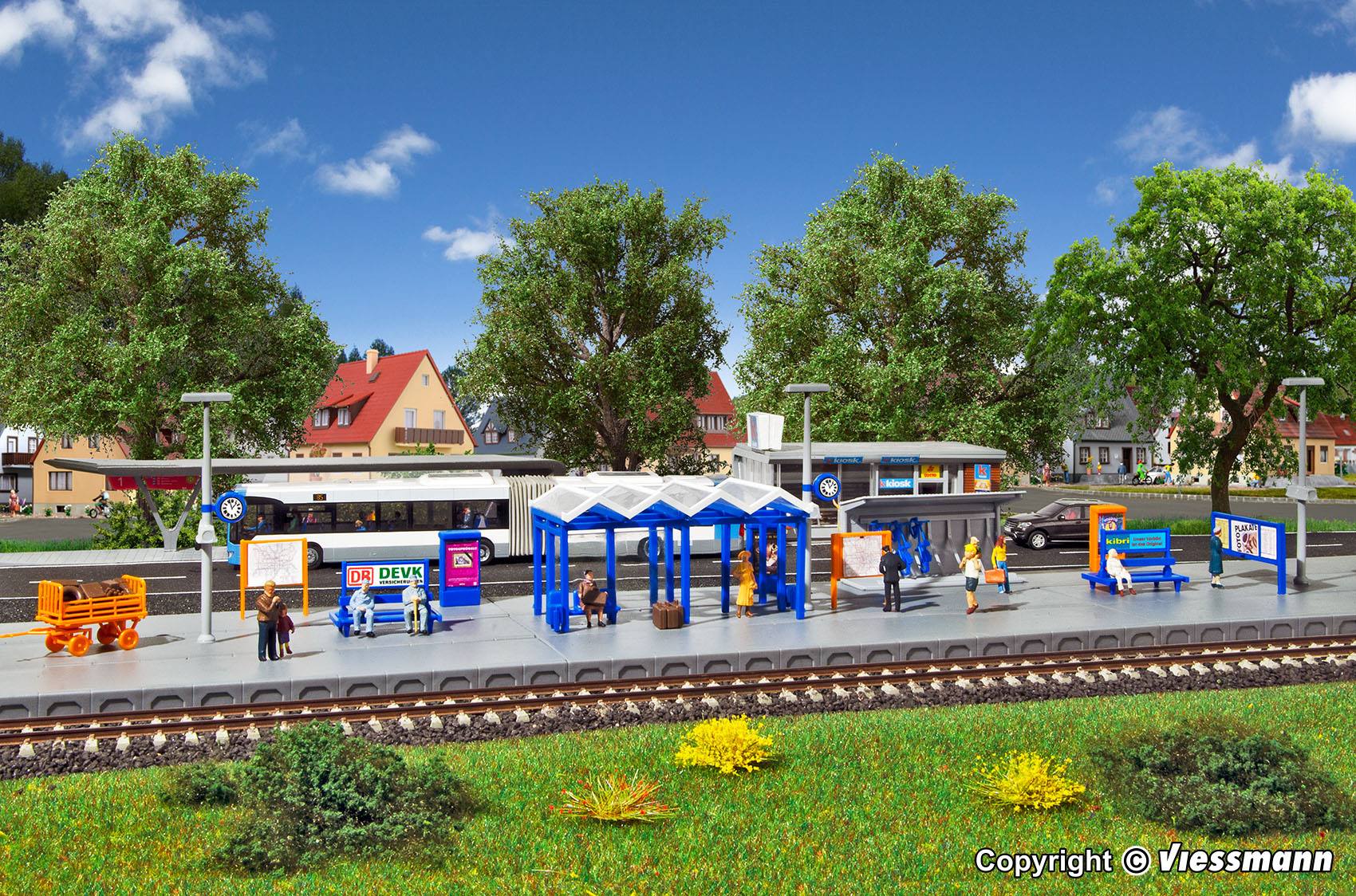 Viessmann 38108 HO規 車站週邊 裝飾套裝  套件