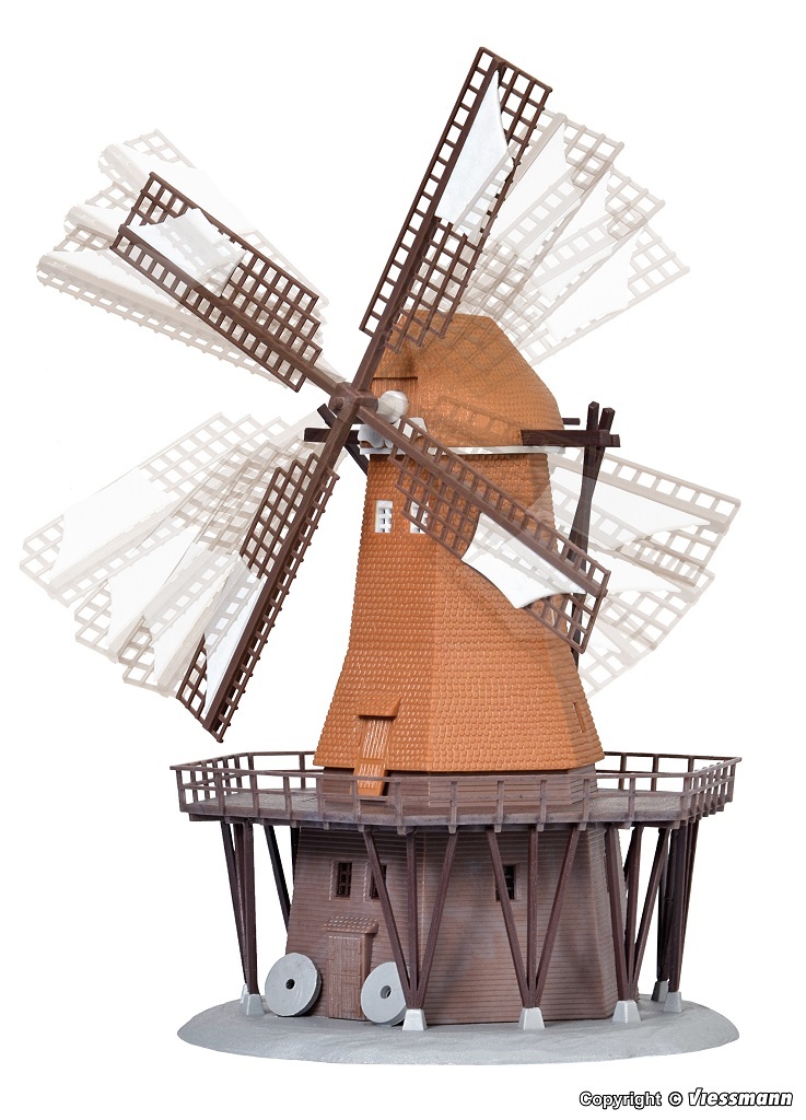 Kibri 37302 N規 Windmill with motor 電動風車.套件