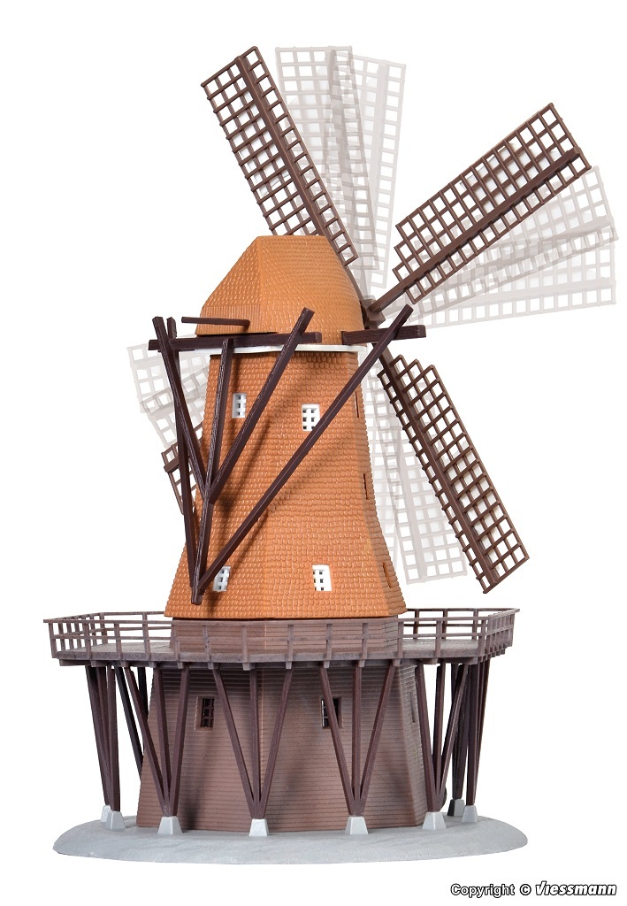 Kibri 37302 N規 Windmill with motor 電動風車.套件