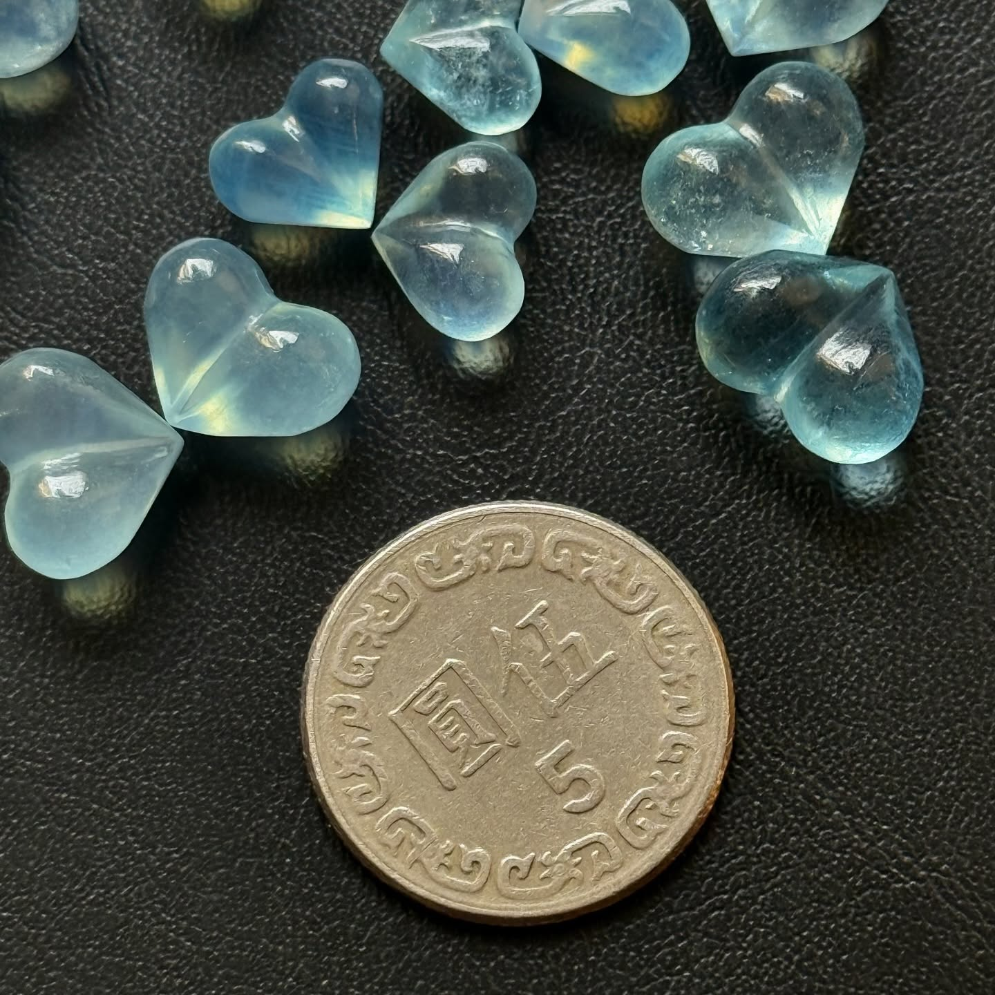 [原石] 海藍寶 愛心