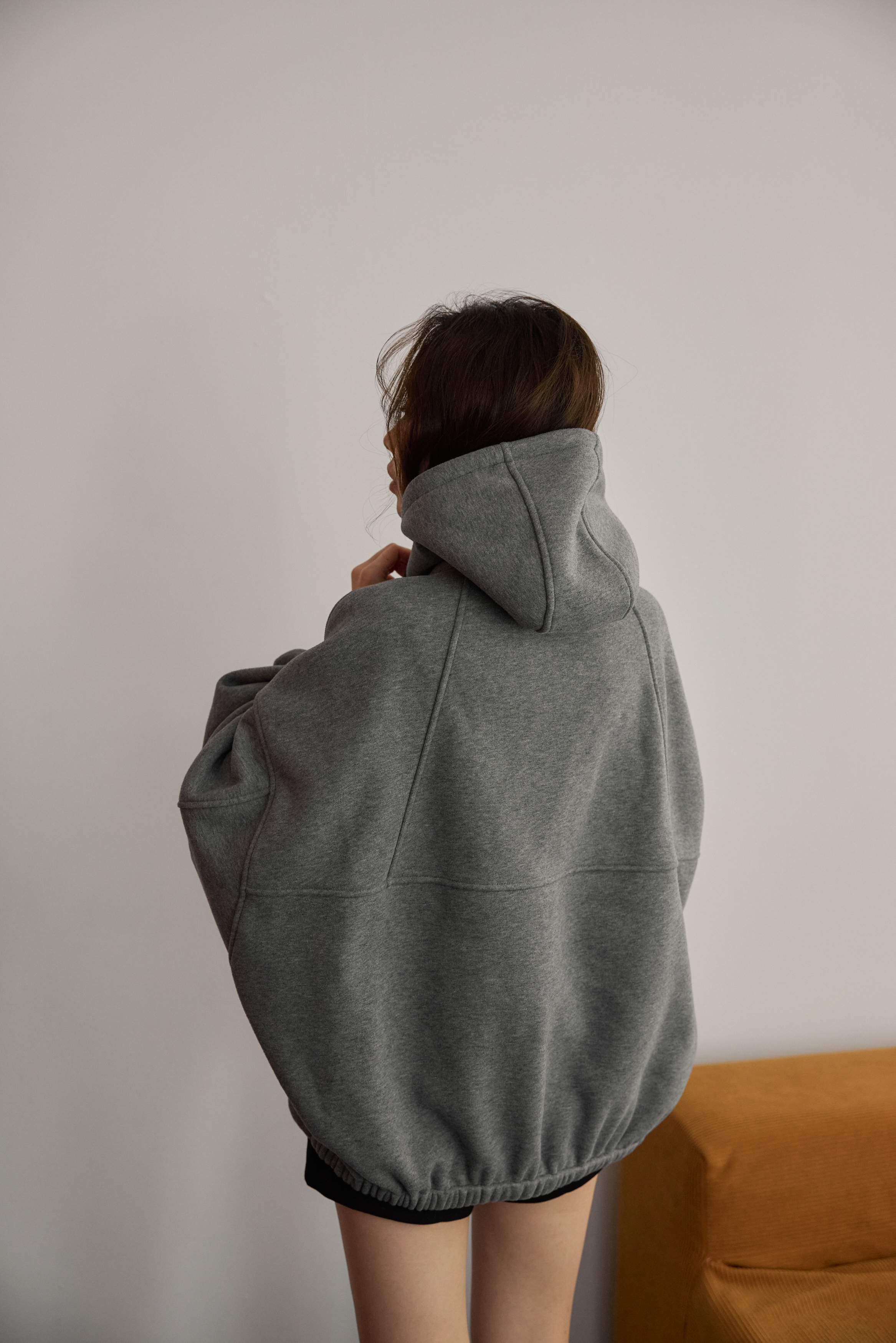 奶灰結構刷毛外套