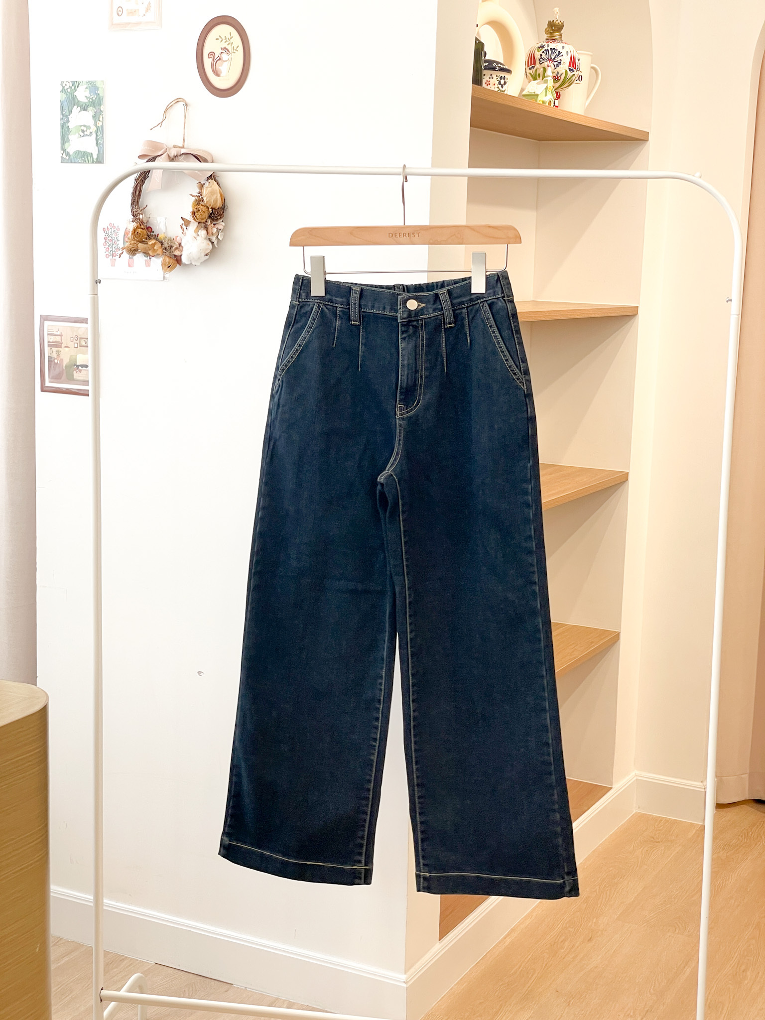 JEAN195 Super Warm Straight Denim Pants