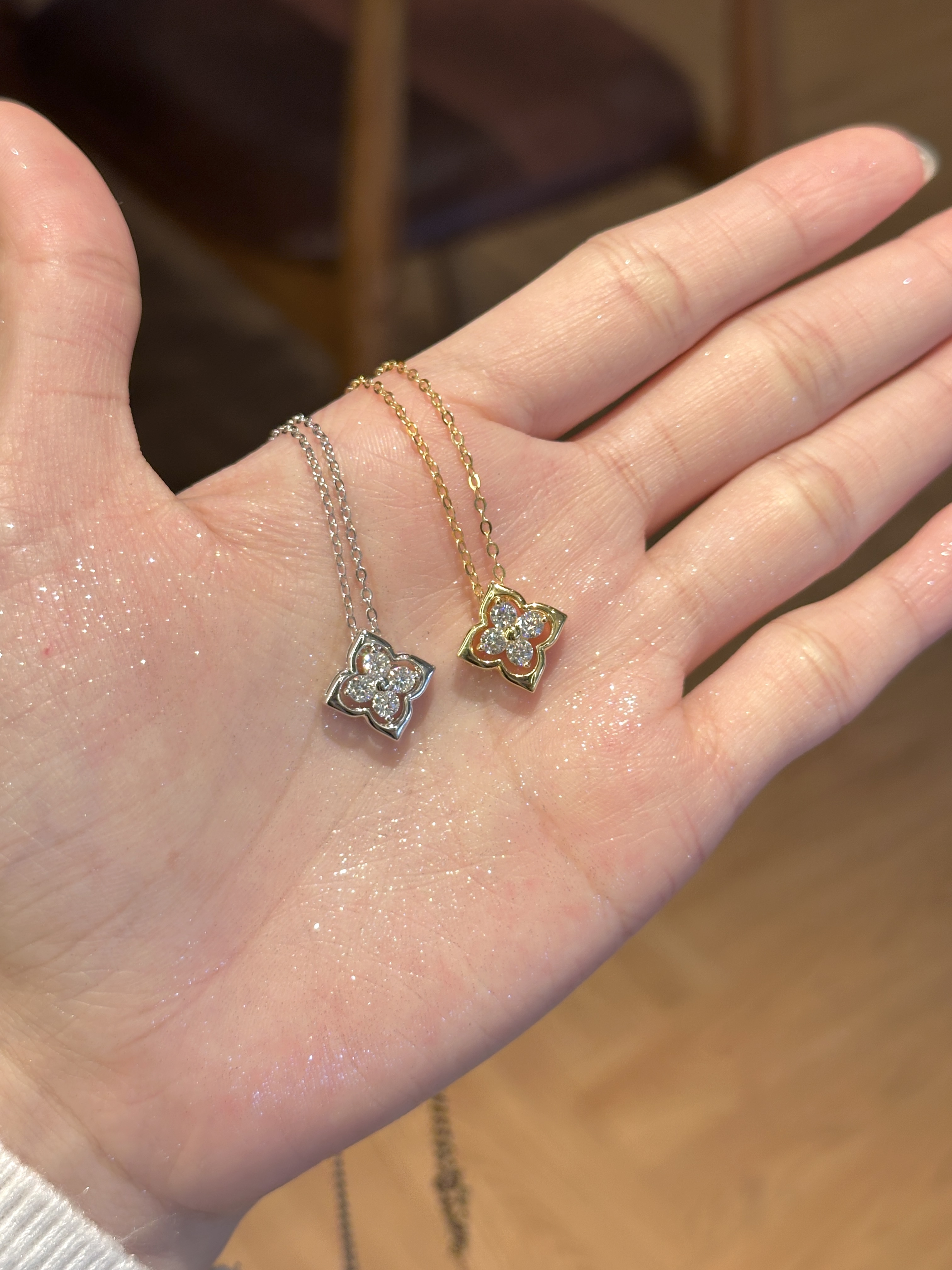 Denise moissanite diamond necklace