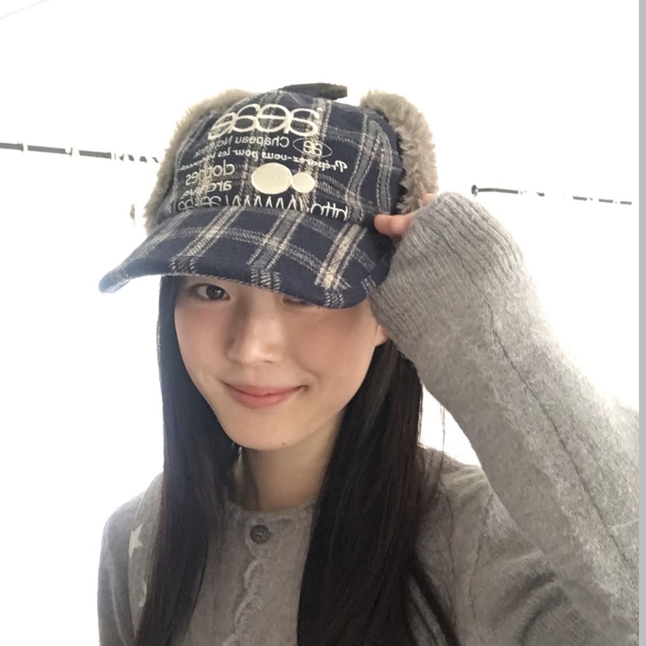 aeae WEB LOGO TROOPER CAP 飛行帽 保暖 護耳 兩色 韓國代購