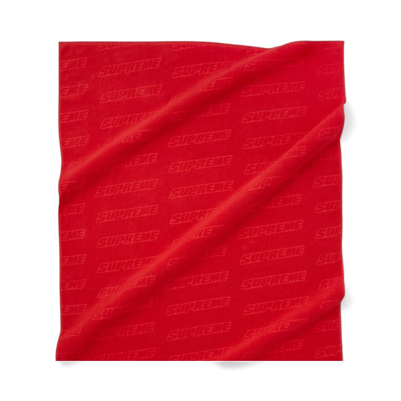 SUPREME 18SS DEBOSSED LOGO BEACH TOWEL