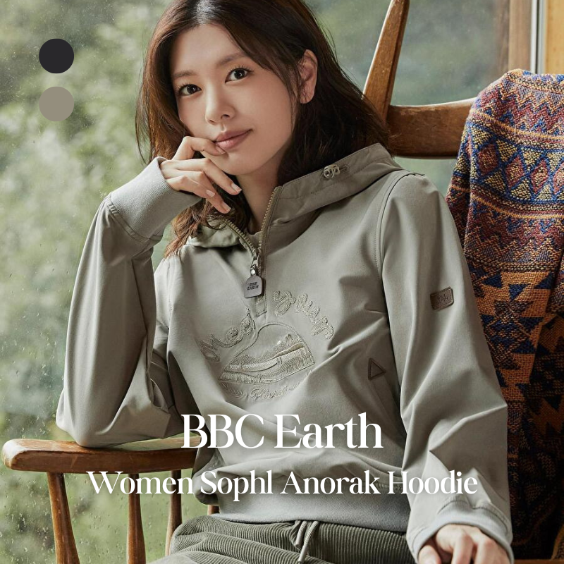 【代購】BBC Earth W 소플 아노락 女款連帽上衣 – 都市休閒・輕盈舒適