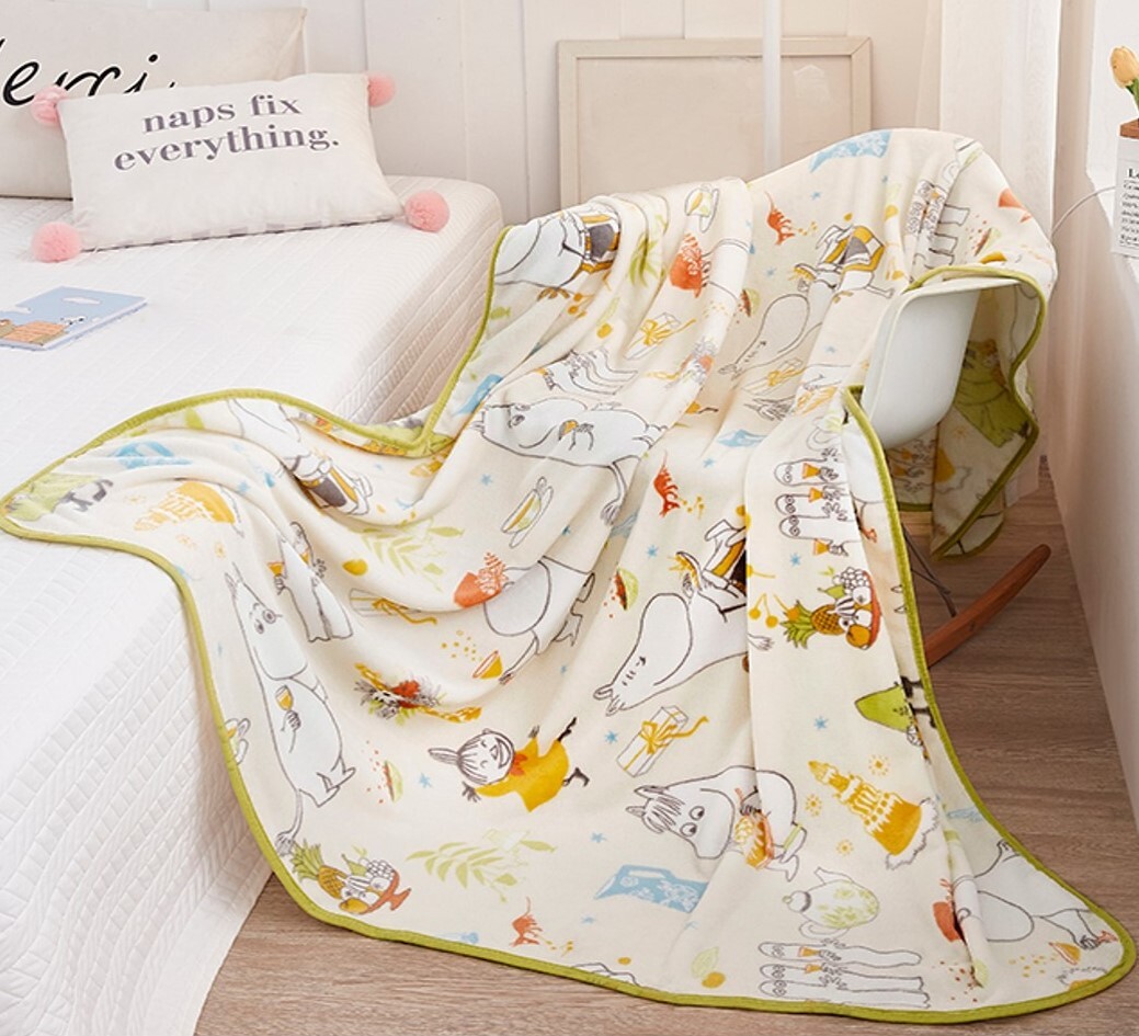 姆明一族|四季多用途法蘭絨毛毯被