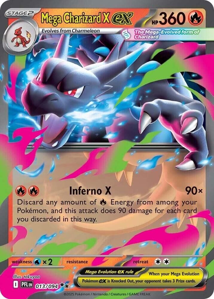 PEL EN 013/094 Mega Charizard X ex