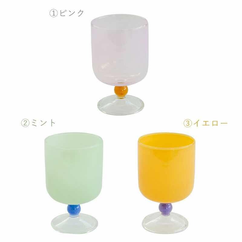 CDF-耐熱雙色高腳玻璃杯