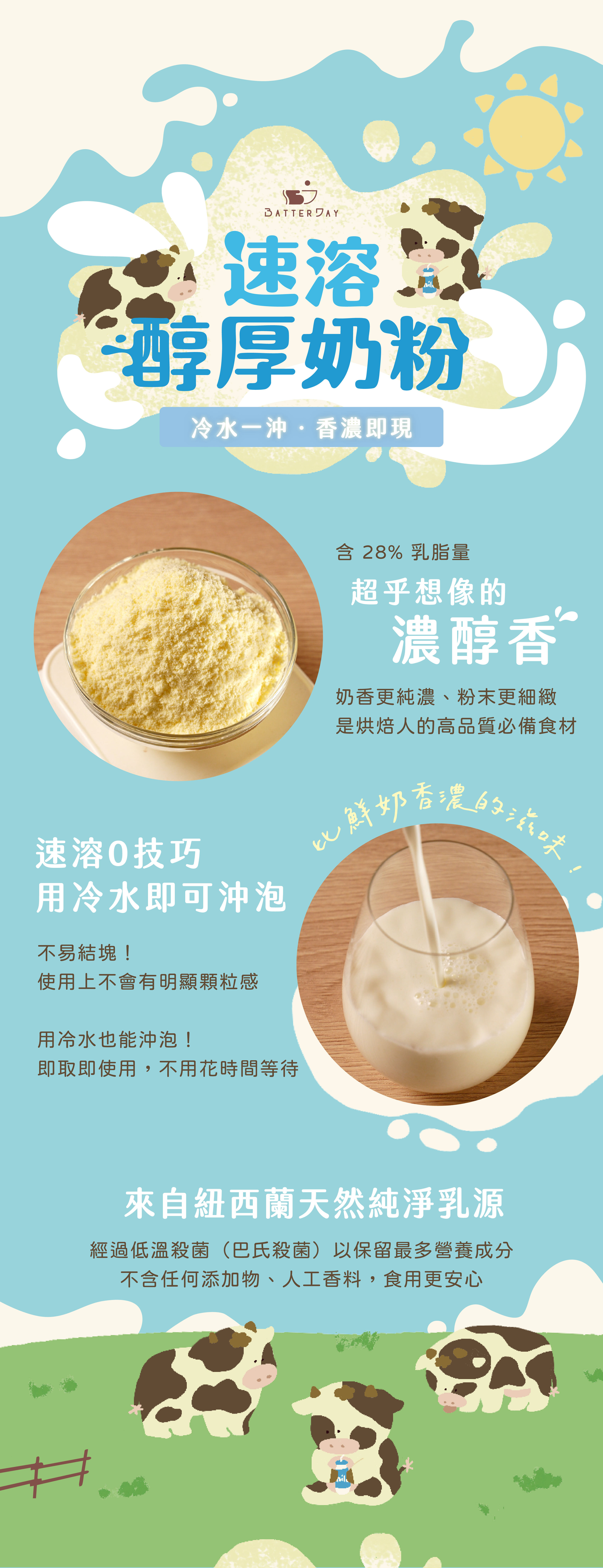 “焙日速溶醇厚奶粉商品介紹”