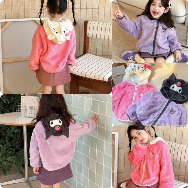 兒童San*rio 角色造型雙面絨外套-2502720