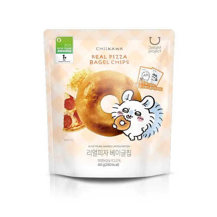 現 貨丨韓國零食 Oliveyoung delight project x chiikawa bagel chips 50g 送隨機貼紙