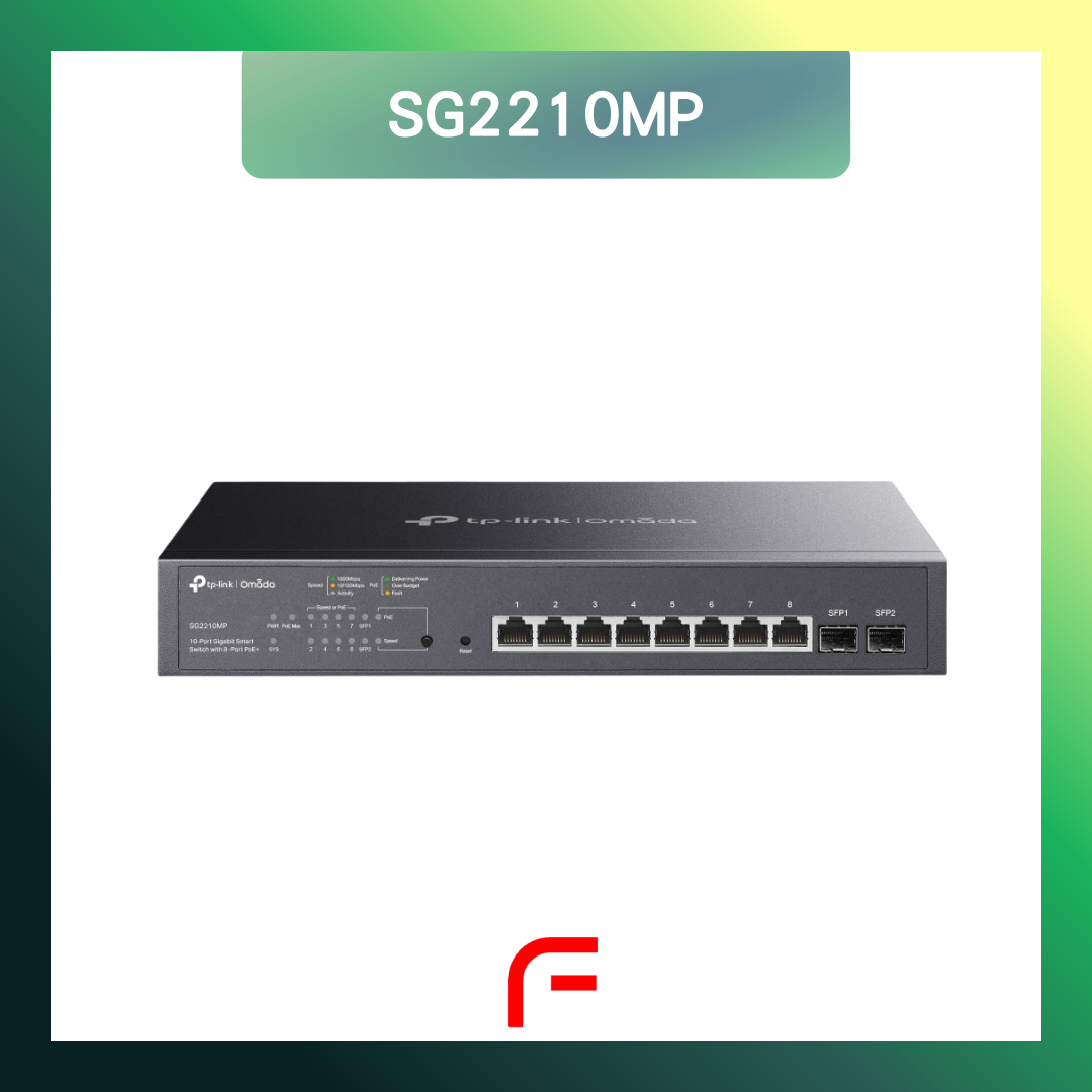 Tp-Link SG2210MP - Omada 10-Port Gigabit 智慧型交換器(附8-Port PoE+)