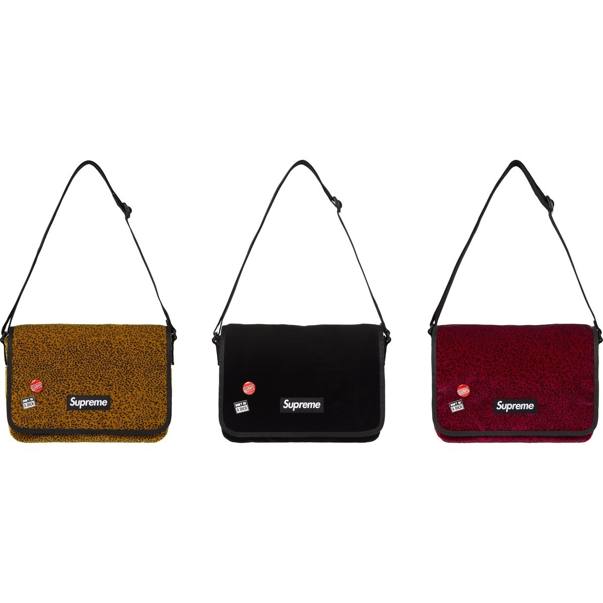 2025AW Supreme Velvet Small Messenger Bag 天鵝絨郵