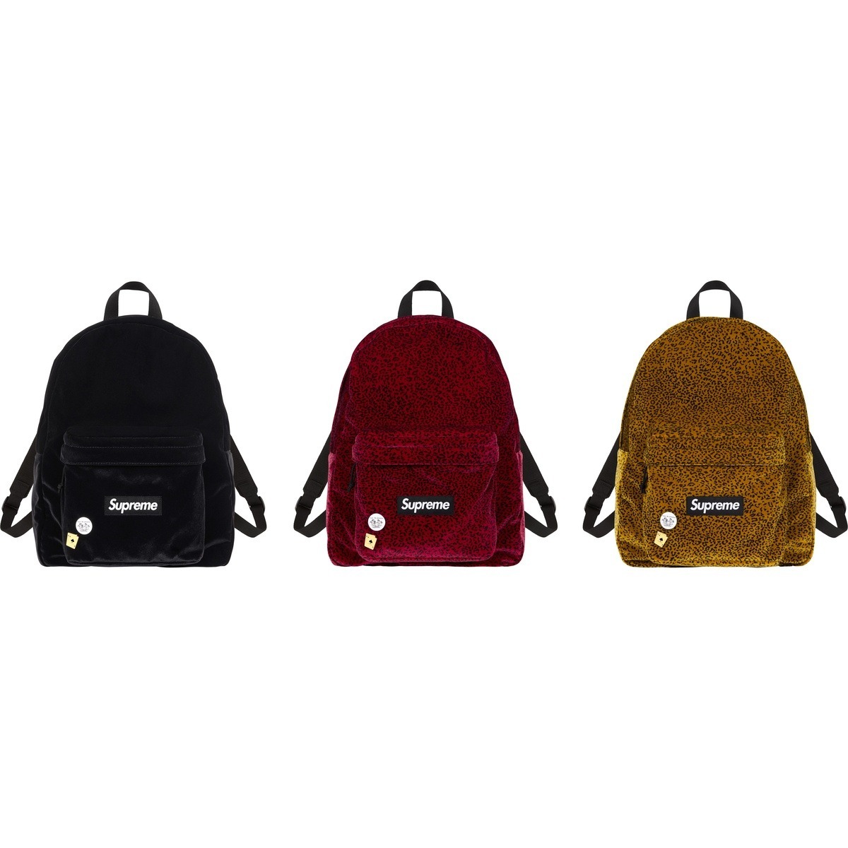 2025AW SUPREME Velvet Backpack 天鵝絨 豹紋 後背包 現貨 FW25B8