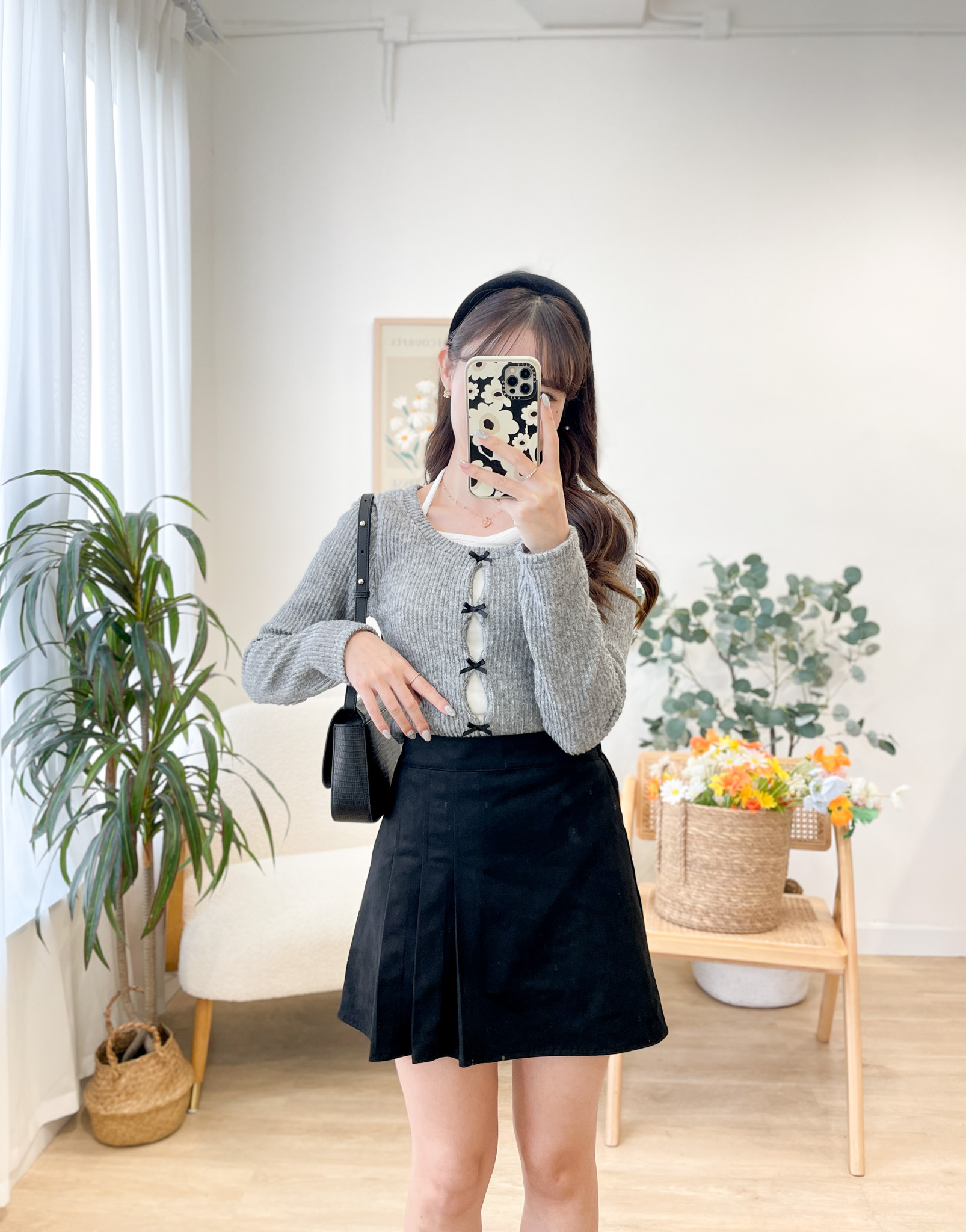 T1433 Margie 2-in-1 Ribbon Velvet Top