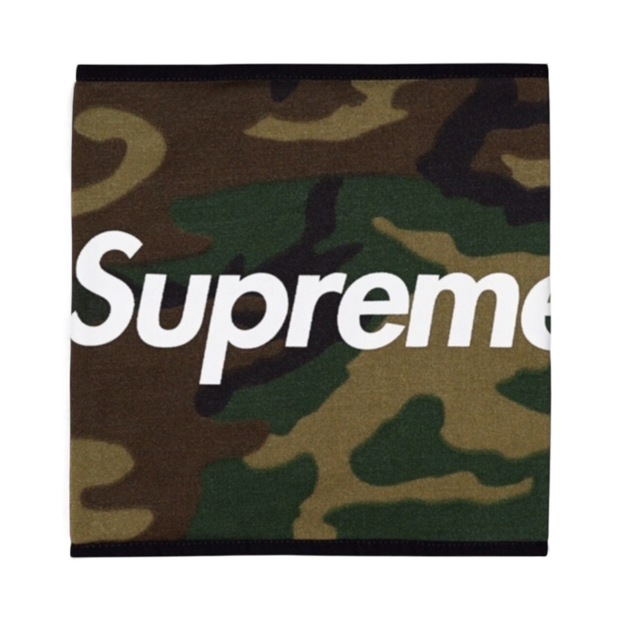 SUPREME 15FW FLEECE NECK GAITER CAMO / NAVY