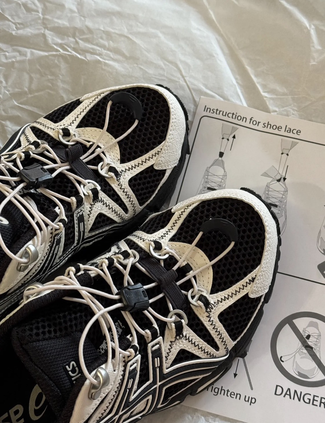 ASICS GEL-KAHANA 8 FL 黑白熊貓🐼 復古機能 抽繩 老爹鞋