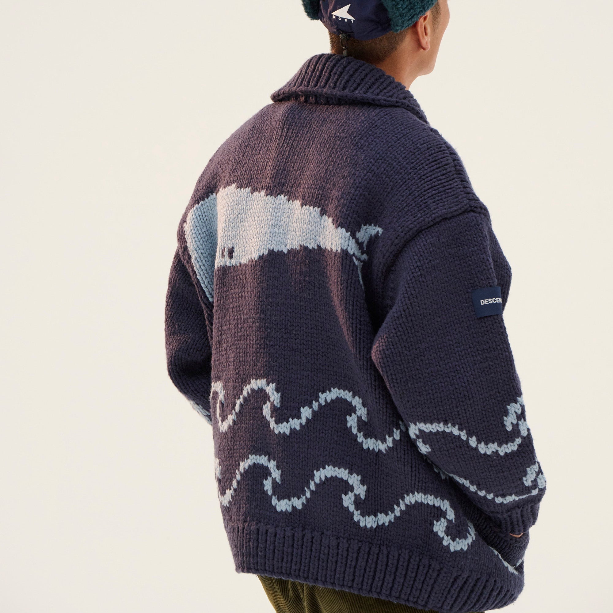 2025AW DESCENDANT CACHALOT COWICHAN SWEATER 鯨魚毛衣針織外套