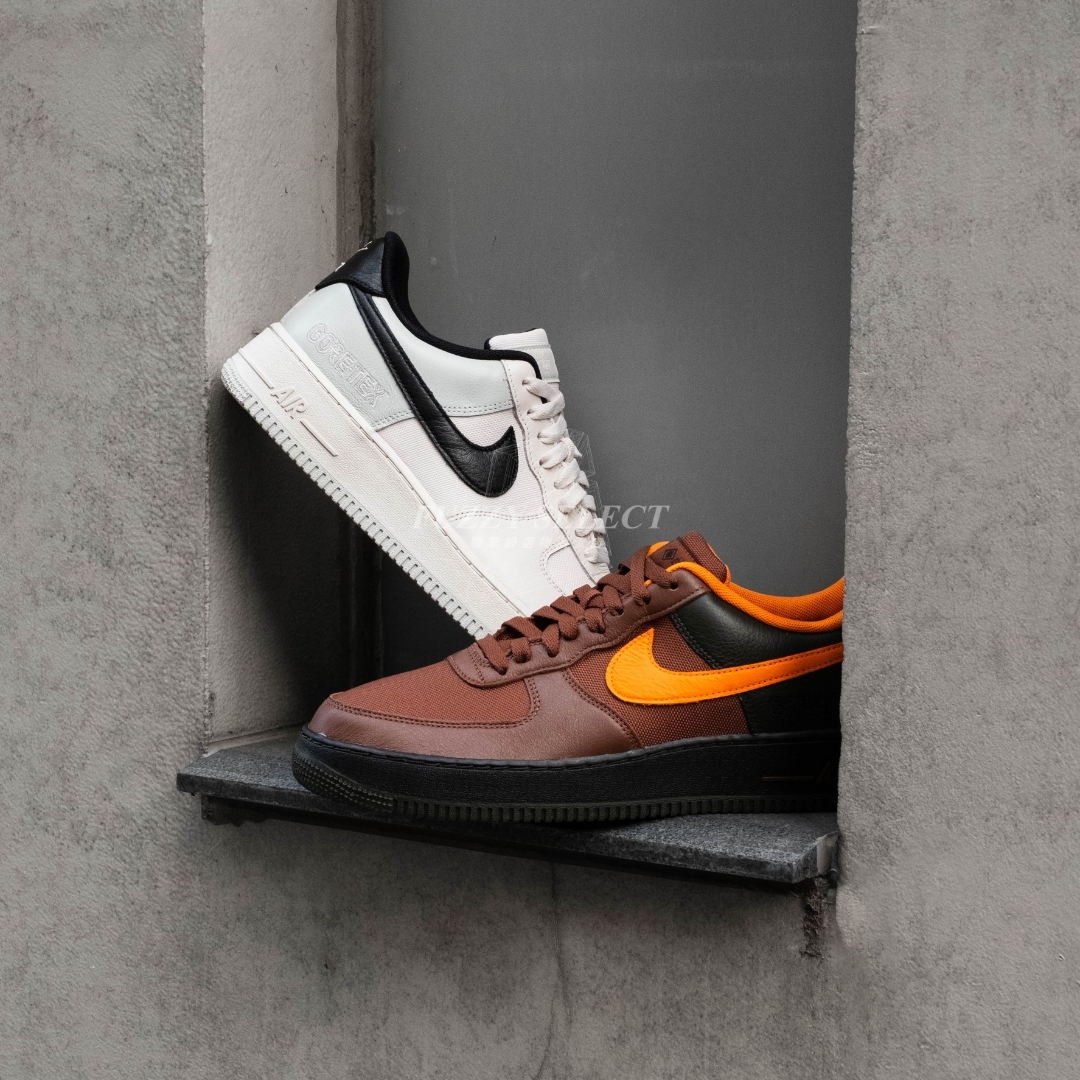 【逢甲 FUZZY】Nike Air Force 1 GORE-TEX “Phantom/Fauna Brown” 米黑CK2630-004 棕橘CK2630-201