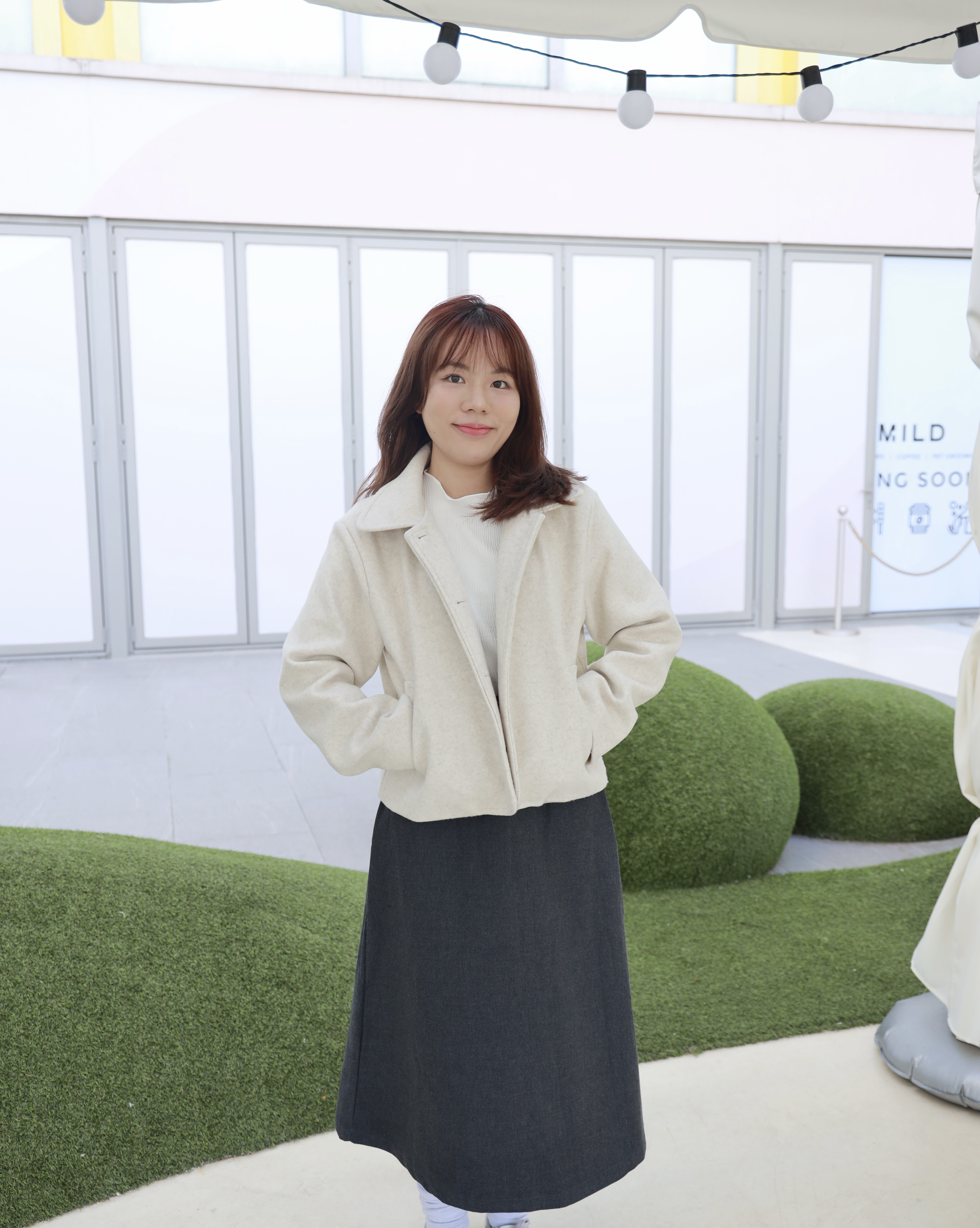 ||CA192|| 反領闊短身斯文外套