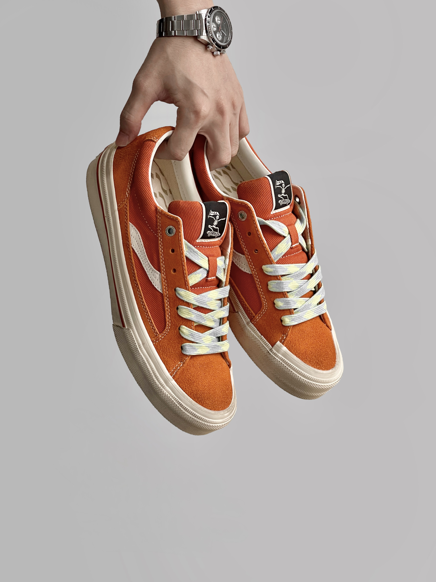 代購-OddCIRKUS Astley Neon Dirty Fit系列 日系街頭 復古 臟臟橘 板鞋 男女同款