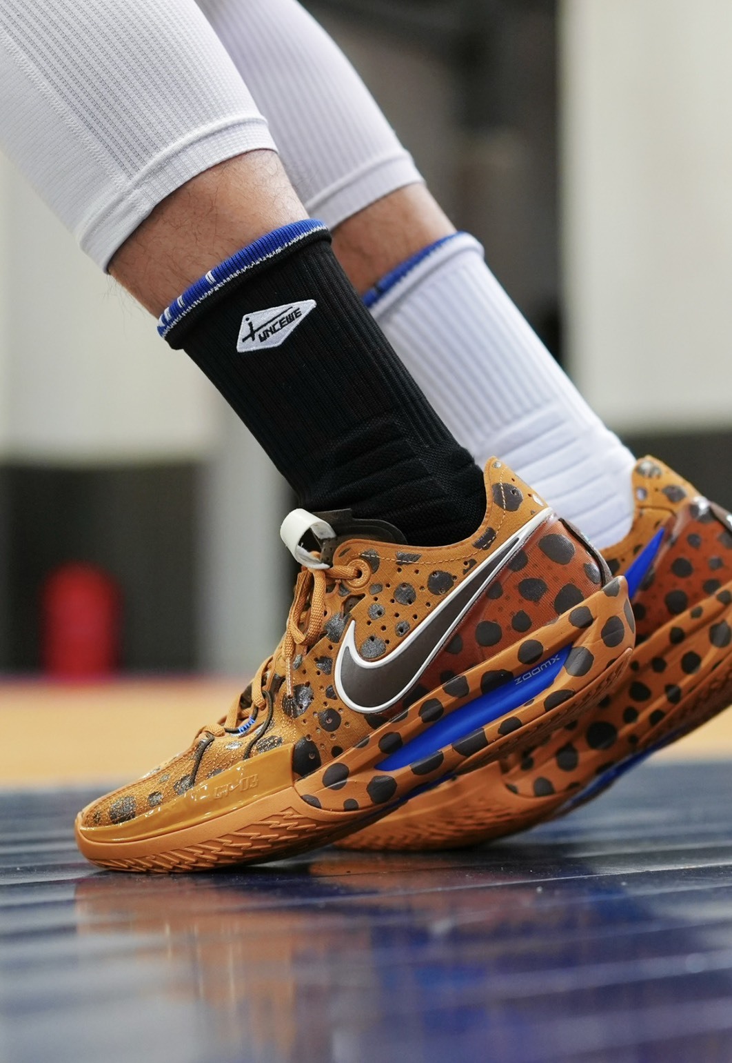 Jordan Poole x Nike Air Zoom GT Cut 3 聯名款 Milk & Cookies' 牛奶餅乾 豹紋 籃球鞋 IO6963-200