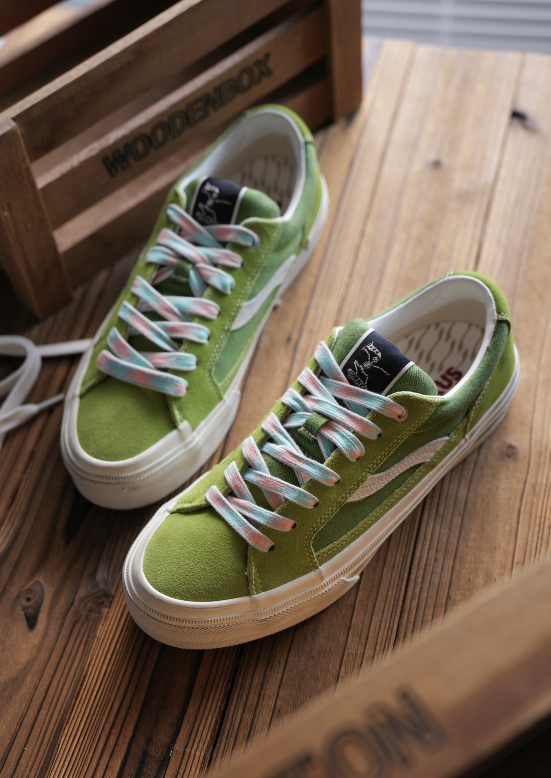 代購-OddCIRKUS Astley Neon Dirty Fit系列 日系街頭 復古 臟臟綠 板鞋 男女同款