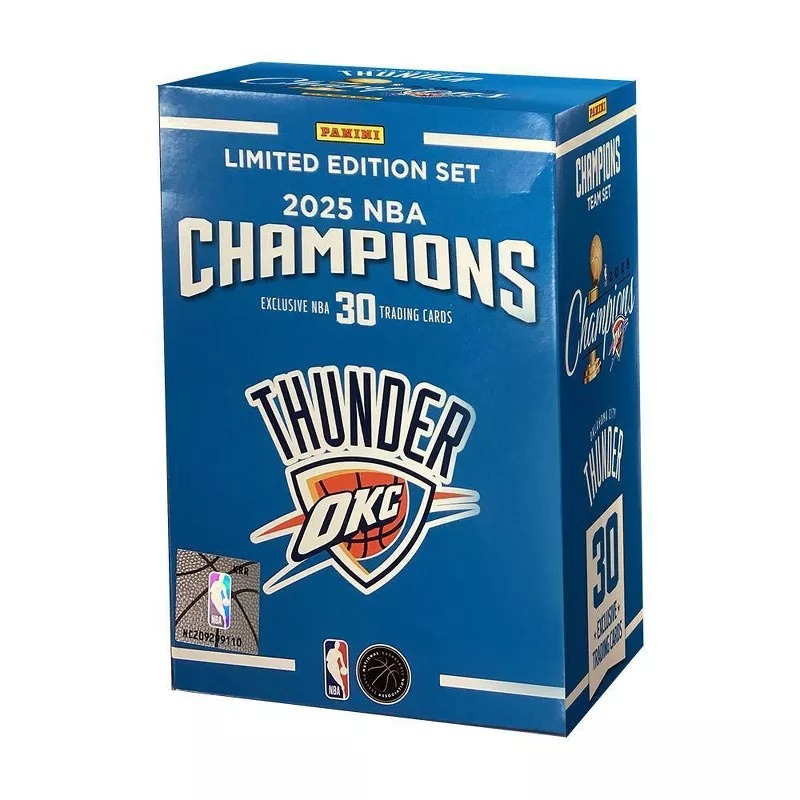 NBA球員卡 NBA Champions Oklahoma City Thunder Basketball Trading Card Blaster Box Panini 雷霆冠軍 套卡 封膜未拆 全新