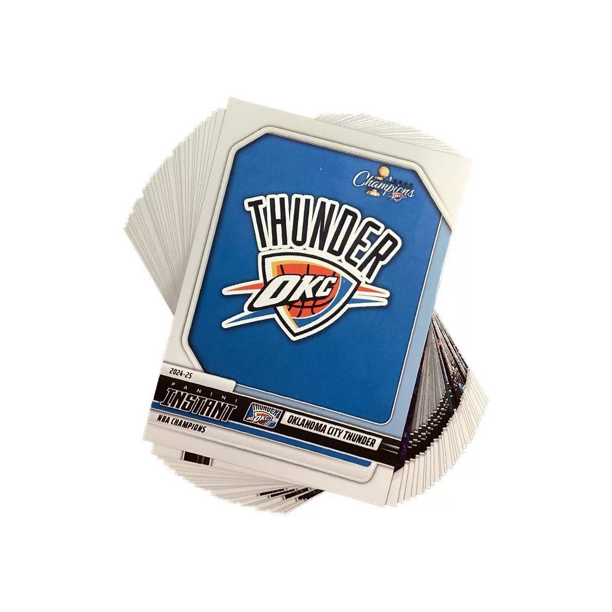 NBA球員卡 NBA Champions Oklahoma City Thunder Basketball Trading Card Blaster Box Panini 雷霆冠軍 套卡 封膜未拆 全新