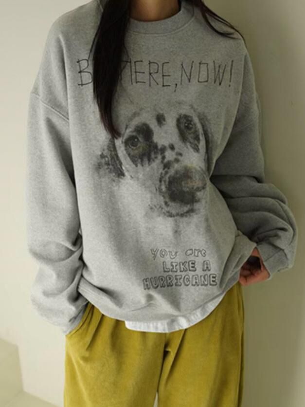 英文字圖案衛衣(薄抓毛底) 12GAUGE-060T