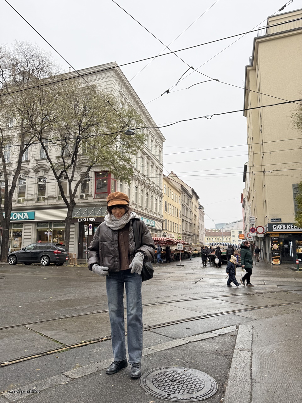 正韓好比例長腿內刷毛鬆緊牛仔褲