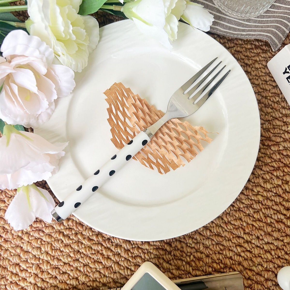 《6431》韓式黑白波點陶瓷餐具