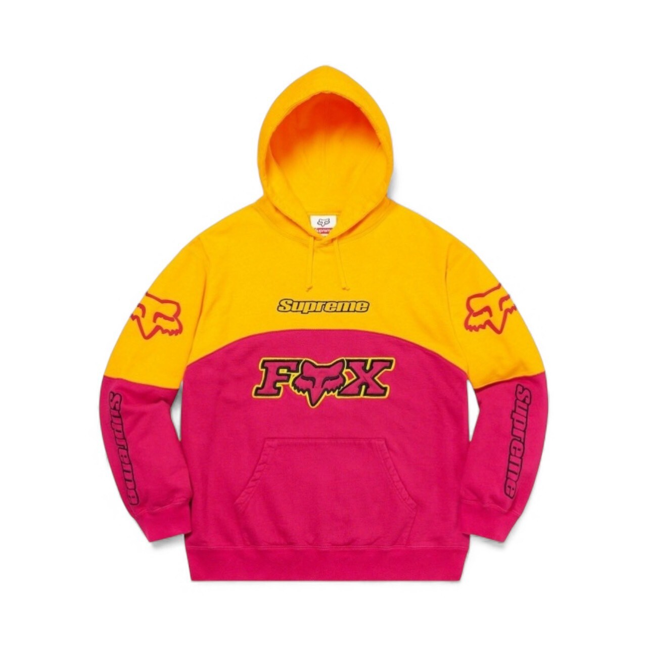 SUPREME 20FW FOX RACING HOODED SWEATSHIRT SIZE M