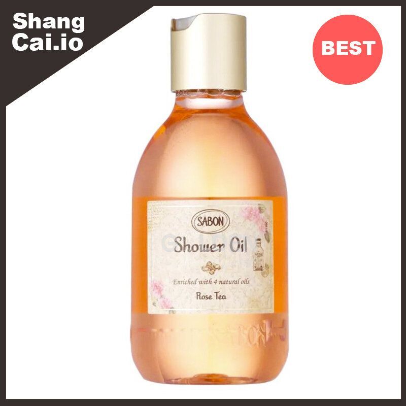 SABON 玫瑰茶沐浴油 300毫升 (塑膠瓶) [平行進口 ]