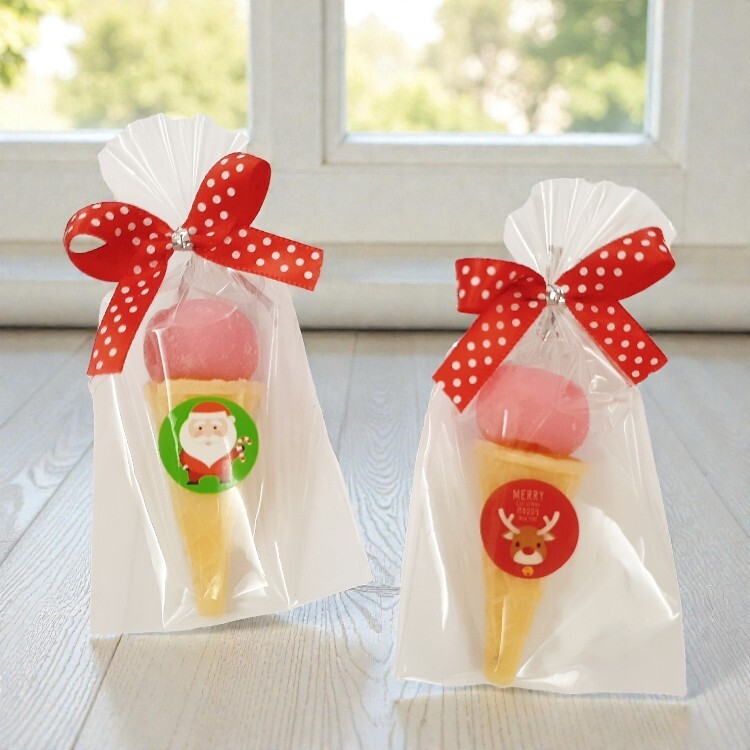 草莓冰淇淋聖誕節糖果包,christmas-ice-cream-strawberry-fudge-candy