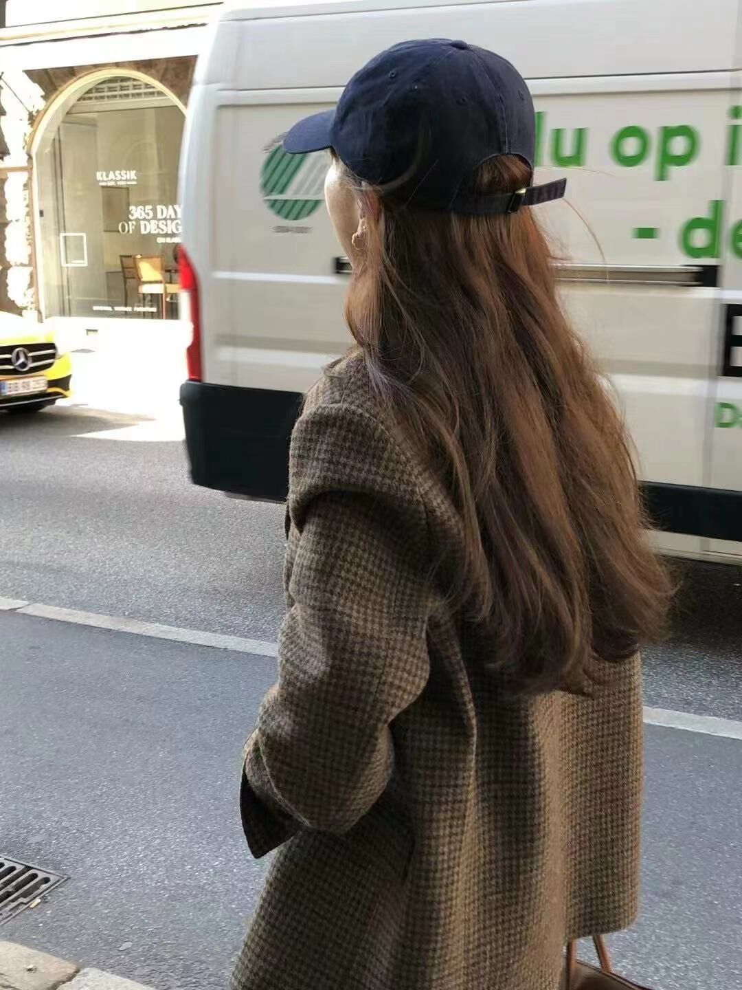英式復古 千鳥格毛尼西裝外套
