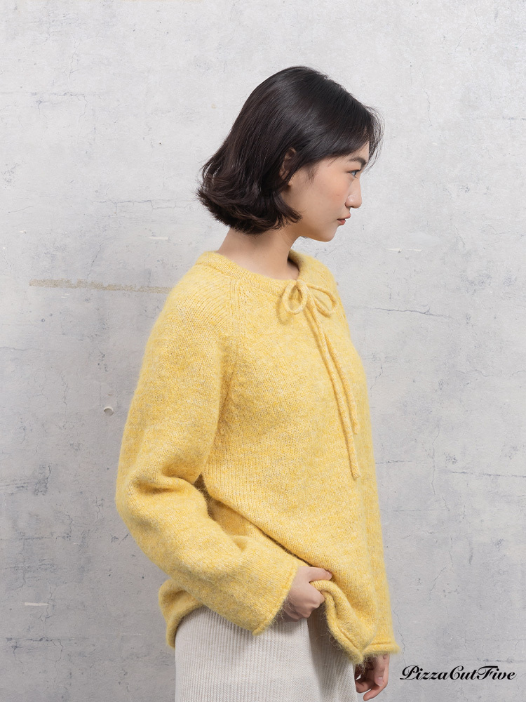 綁帶造型針織上衣 PizzaCutFive PCF253416082