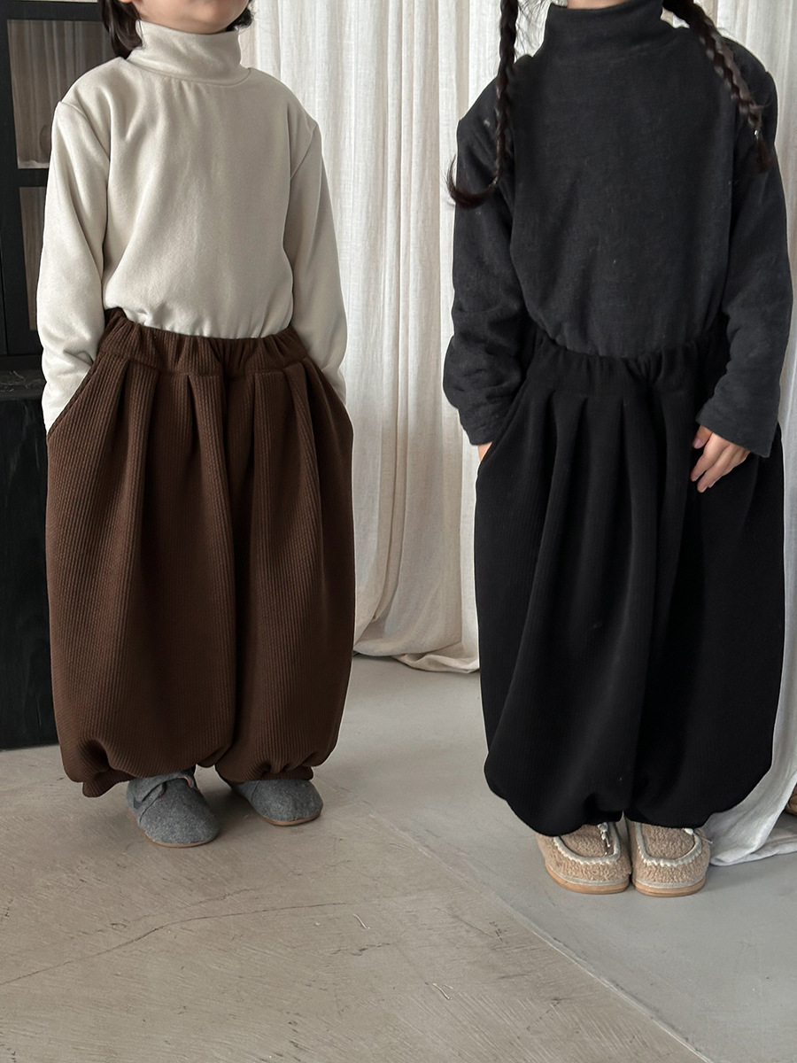 純色加絨燈籠褲(80-140)