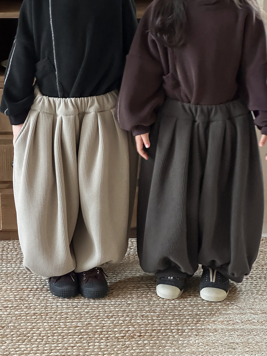 純色加絨燈籠褲(80-140)